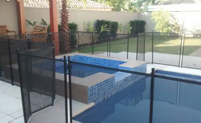 Protege Cercas para Piscina – cor preta